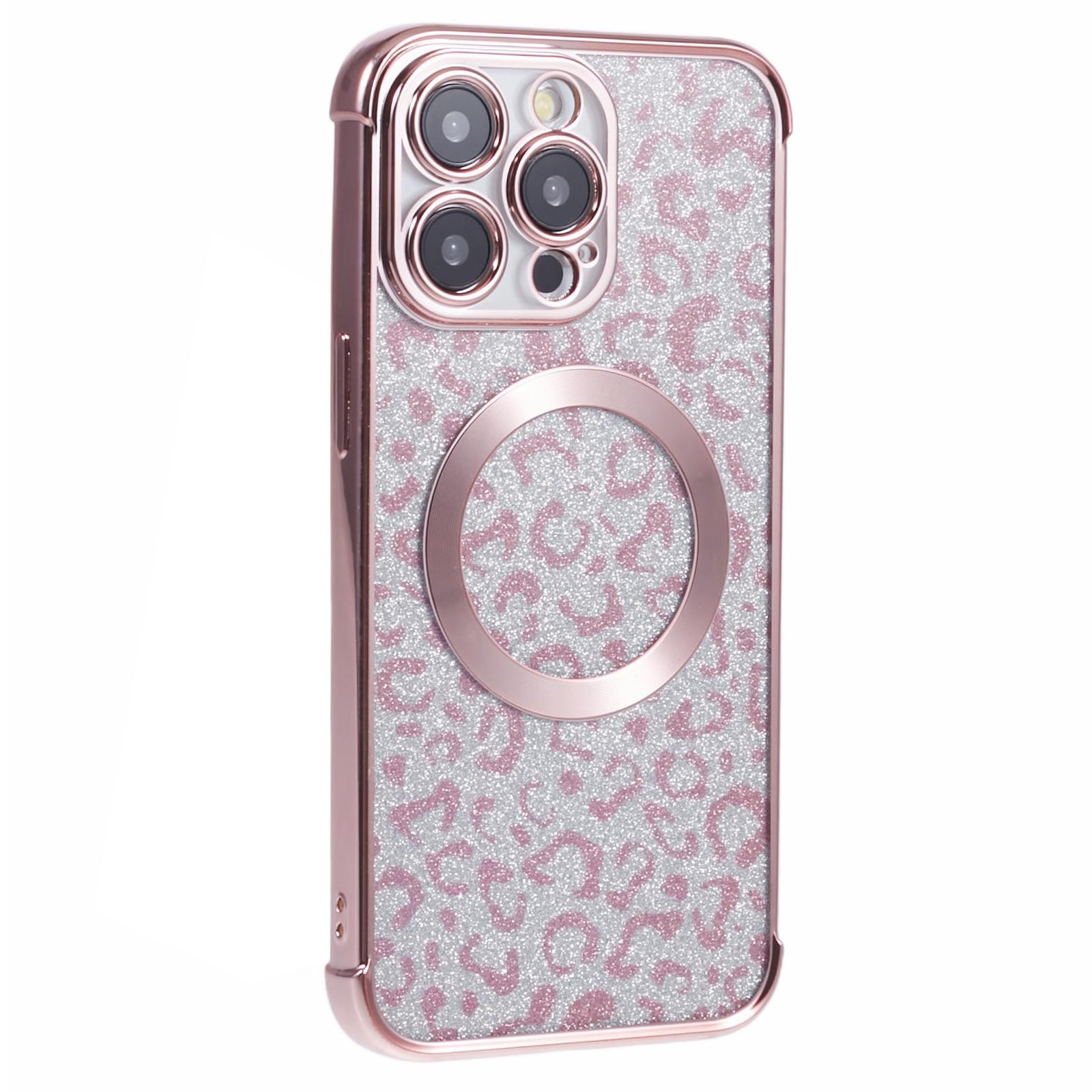 HRF Series for iPhone 14 Pro TPU Case Compatible with MagSafe Electroplating Leopard Phone Cover HRF Series for iPhone 14 Pro TPU Case Compatible with MagSafe Electroplating Leopard Phone Cover